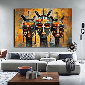 Afrika Kültürü Sanatı; Ev Ve Ofis Dekoru 40x60 cm