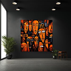 Afrika Kabile Maskesi Kanvas