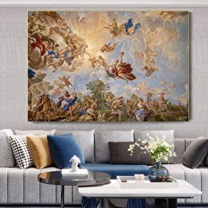 Rönesans Tablosu Kanvas Baskı – Versailles Sarayı Tavanı Kraliyet Duvar Sanatı Ev Dekoru