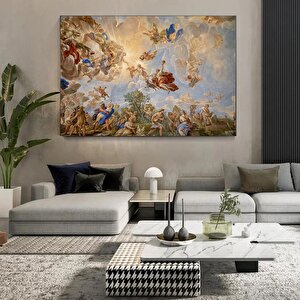 Rönesans Tablosu Kanvas Baskı – Versailles Sarayı Tavanı Kraliyet Duvar Sanatı Ev Dekoru