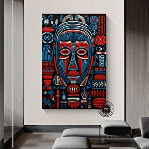 Afrika Amerikan Kültürü Duvar Sanatı, Afrika Kültürü Duvar Dekoru, Kabile Duvar Sanatı 120x150 cm