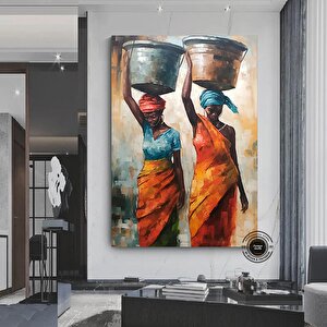 Afrikalı Kadın Portresi Kanvas 140x200 cm