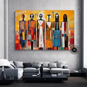 Afrika Kültürü Sanatı, Afrika Duvar Sanatı, Soyut Afrika Sanatı, Yeni Eve Taşınma Hediyesi