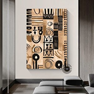 Afro-amerikan Kültürü Duvar Sanatı, Afrika Kültürü Duvar Dekoru, Kabile Sanatı, Soyut Kanvas, Hediye 150x250 cm
