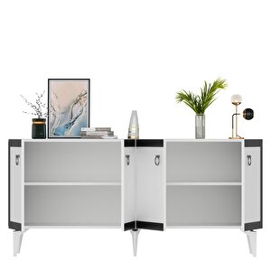 Ponny Lazer Pleksi̇ Desenli̇ Konsol BEYAZ-GÜMÜŞ