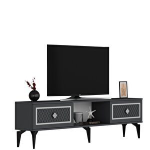 Heerry Tv Sehpası Alt Modül ANTRASİT-GÜMÜŞ