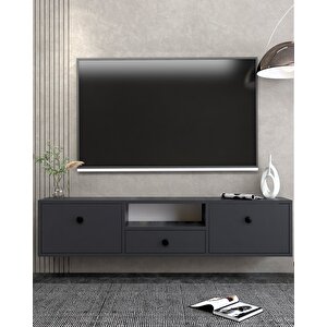 1301dropct-1 Tv Sehpasi ANTRASİT-SİYAH Antrasit - Siyah