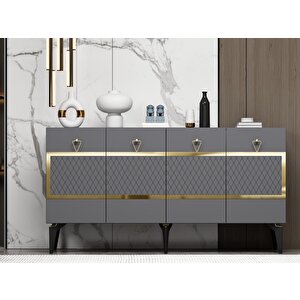 İpekct 150 Cm Konsol ANTRASİT-ALTIN Antrasit Gold