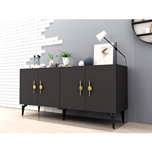 Zenni̇t 4 Kapakli Rafli Konsol ANTRASİT Antrasit