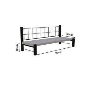 Steel Design Monitör Ve Laptop Yükseltici Stand – 50x20 Cm Metal Çerçeveli Ergonomik Masaüstü Bilgisayar Sehpası, Ofis Düzenleyici, Dayanıklı Organizer