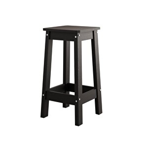 Monet G4041 3 Adet Siyah Bar Tabureli Mutfak Adası Sepet Gövde Lotus Üst Şaraplıklı Çok Amaçlı Masa