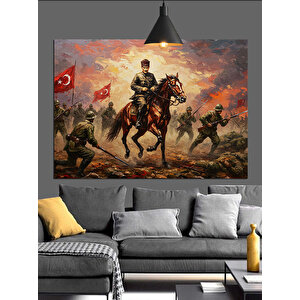 Mustafa Kemal Atatürk  Dekoratif Kanvas - Mdf Ahşap Tablo