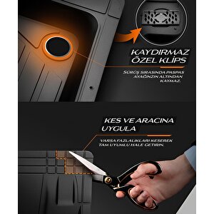 Skoda Forman Station Wagon Uyumlu 5d Havuzlu Oto Paspas İcon Serisi Kesilebilir Model Siyah
