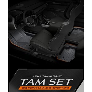Seat Leon Reference Uyumlu 5d Havuzlu Oto Paspas İcon Serisi Kesilebilir Model Siyah Siyah