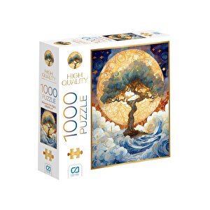 Dolunay Ve Ağaç 1000 Parça 2,2mm Kalınlık 48x68cm Profesyonel Hobi Puzzle Yapboz Serisi