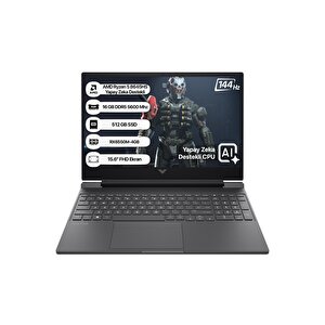 Victus B82wjea Amd R5 8645hs 16gb 512gb Ssd Rx6550m-4gb Freedos 15.6" Fhd 144hz Notebook