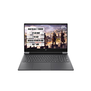 Victus 16-s0001nt 7z4l9ea R7 7840hs 32gb 1tb Ssd Rtx4070-8gb Freedos 16.1" 240 Hz Qhd Notebook