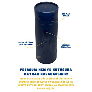 Fenerbahçe Resmi Lisanslı 550ml Rahat İçim Çift Katmanlı Paslanmaz Çelik Termos 6 Saat Sıcak Soğuk Premium Kutu