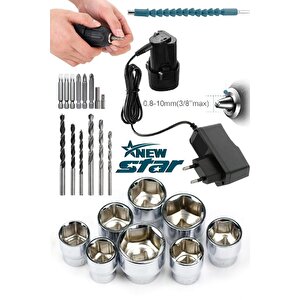 Metal Şanzıman Çift Akülü Vidalama 24 Adet Set Hediye