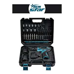 Metal Şanzıman Çift Akülü Vidalama 24 Adet Set Hediye