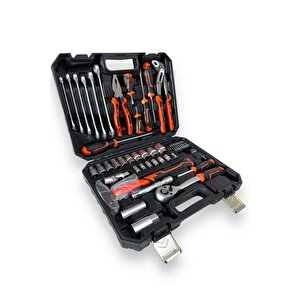 Germany Technology 58 Parça 72 Diş Eğik Cırcır 1/2 Profesyonel Lokma Takım Ve Alet Seti