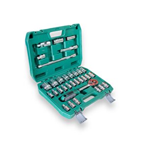 32 Parça Profesyonel Lokma Takımı 1/2 Cr-v Çeliği (32 Parça)