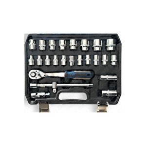 Tam Profesiyonel Germany 72 Diş Eğik Cırcır 37 Parça Lokma Takımı Oto Tamirci Tam Set 1/2