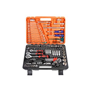 Newstar Tam Profesyonel Germany 121 Parça Lokma Takımı Oto Tamir Set 1/2-3/8-1/4