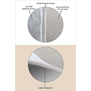 Gri  kaymaz Taban Versace Oval Banyo Paspas Takım  bb-121