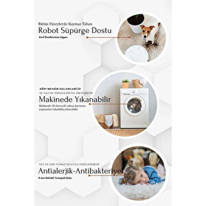  yeşil  kaymaz Taban Çizgi Banyo Paspas Takımı  bps-6259