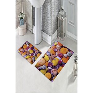 Multi  kaymaz Taban Deniz Taş Tema Banyo Paspas  bp-19