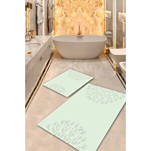  açıkyeşil  kaymaz Taban  banyo Paspas Takımı  bps-5689