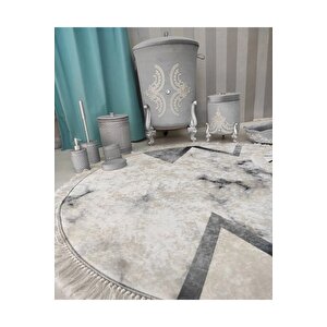 Multi  kaymaz Taban  3lü Banyo Paspas Takımı  641-00