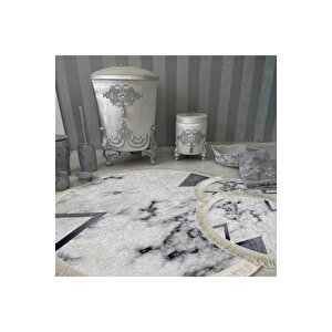 Multi  kaymaz Taban  3lü Banyo Paspas Takımı  641-00