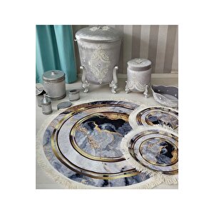 Multi  kaymaz Taban  3lü Banyo Paspas Takımı  b1125