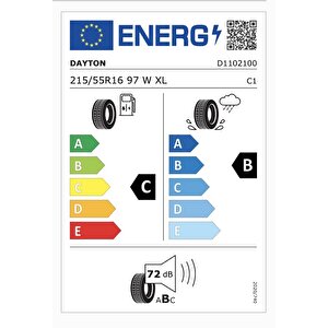 215/55r16 97w Xl Tourıng 2 C-b-72 Yaz Oto Lastiği (üretim Yılı: 2025)