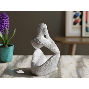 Hiçkimse: Yüklü Kral - Minimalist Hükümdar Heykeli Biblo (15 Cm)