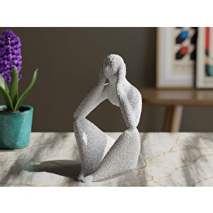 Hiçkimse: Yüklü Kral - Minimalist Hükümdar Heykeli Biblo (15 Cm)