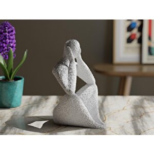 Hiçkimse: Yüklü Kral - Minimalist Hükümdar Heykeli Biblo (15 Cm)