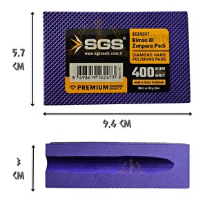 Sgs Islak Ve Kuru Elmas El Zımpara Pedi - 400 Kum - 1 Adet