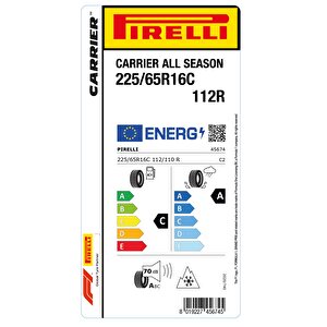 225/65r16 C 112r Carrıer All Season C-a-70 4 Mevsim Hafif Ticari Lastiği (üretim Yılı: 2024)