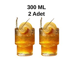 Mithra Life 2 Adet 300 Ml Origami Stil Isıya Dayanıklı Su Meşrubat Kahve Cam Bardak Mit1199