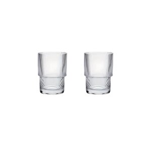Mithra Life 2 Adet 300 Ml Origami Stil Isıya Dayanıklı Su Meşrubat Kahve Cam Bardak Mit1199