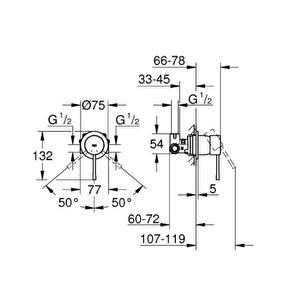 Essence Ankastre Duş Bataryası, Hayalet Siyah, 29197kf0