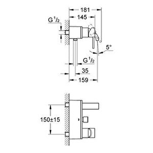 Allure Banyo Bataryası, Krom, 32826000