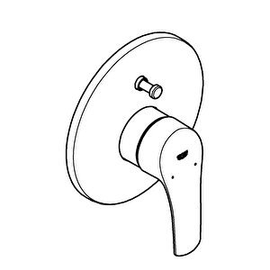 Grohe Eurosmart Ankastre Banyo Bataryası, Krom, 33305003