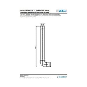 Eca Ankastre Banyo Bataryası Sıva Altı Boru Grubu Sarı, 101026450