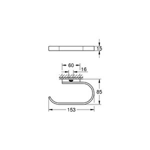 Selection Tuvalet Kağıtlığı Krom, 41068000