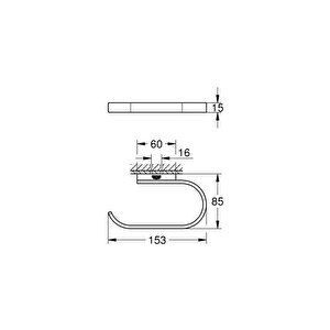 Selection Tuvalet Kağıtlığı, Fırçalı Bakır, 41068dl0