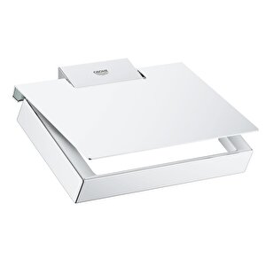 Selection Cube Tuvalet Kağıtlığı Kapaklı, Krom, 40781000